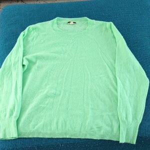 J. Crew Women's XXL Mint Green Cashmere Sweater